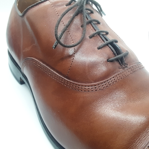 VTG Allen Edmonds Byron Made in Italy Men\'s Size10 3E Chili Brown Oxford main image 16